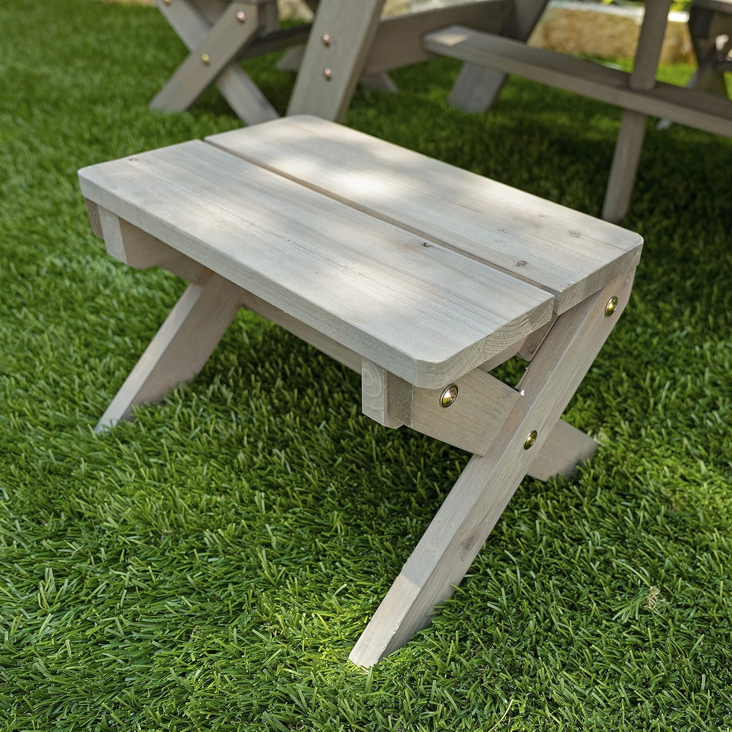 KidKraft Table de Jardin Octogonale pour Enfants, Table d'extérieur avec Tabourets et Parasol en Bois pour l'extérieur, Salon de Jardin extérieur pour Enfants, 20176