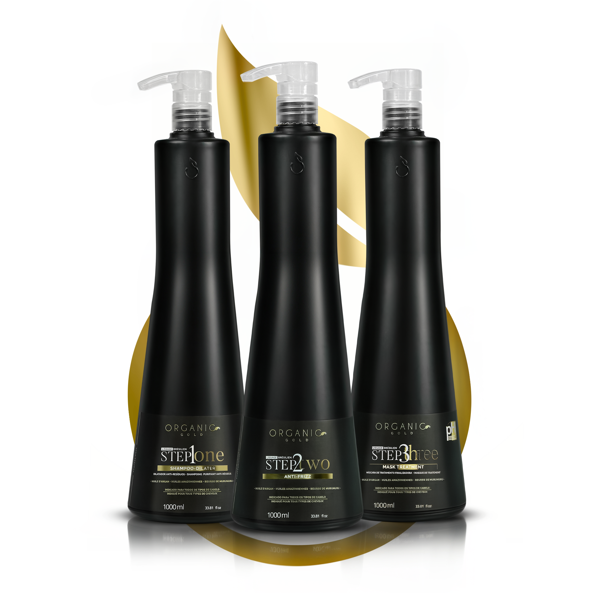 Kit de Lissage - Step 123 - Traitement Progressif Professionnel - 1000ml
